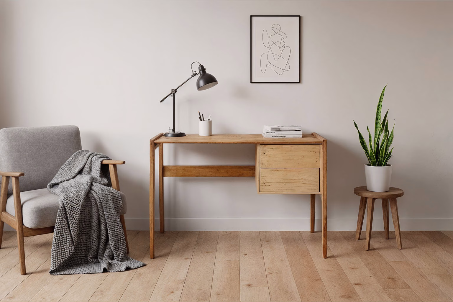 میز تحریر چوبی