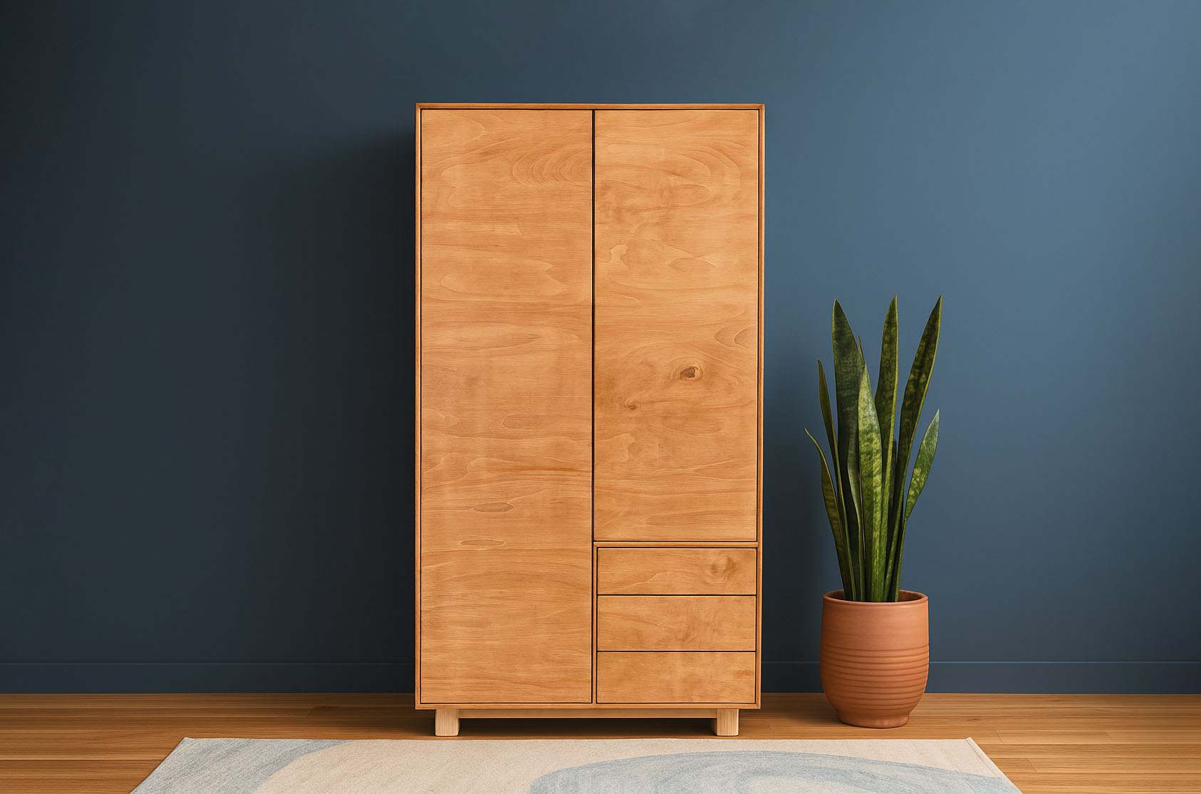 خرید کمد لباس چوبی