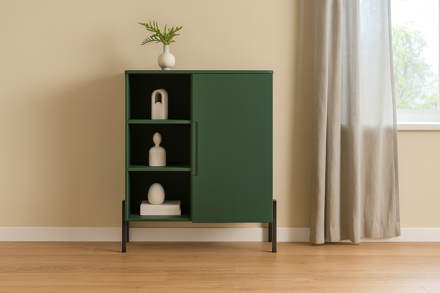 خرید کتابخانه چوبی