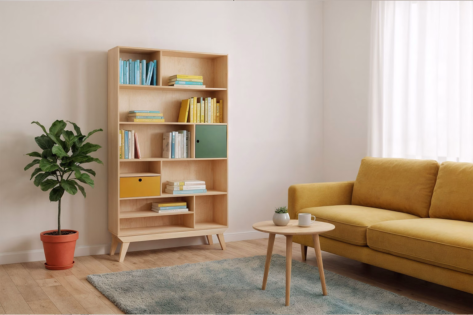 کتابخانه چوبی