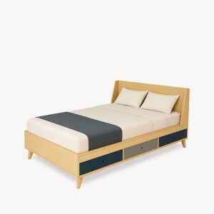 تخت خواب چوبی مینیمال