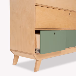 دراور مینیمال چوبی