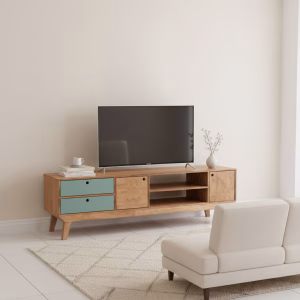 AW-HVN-TV-DBS-T3-WN-EFGN-LI خرید میز تلویزیون چوبی