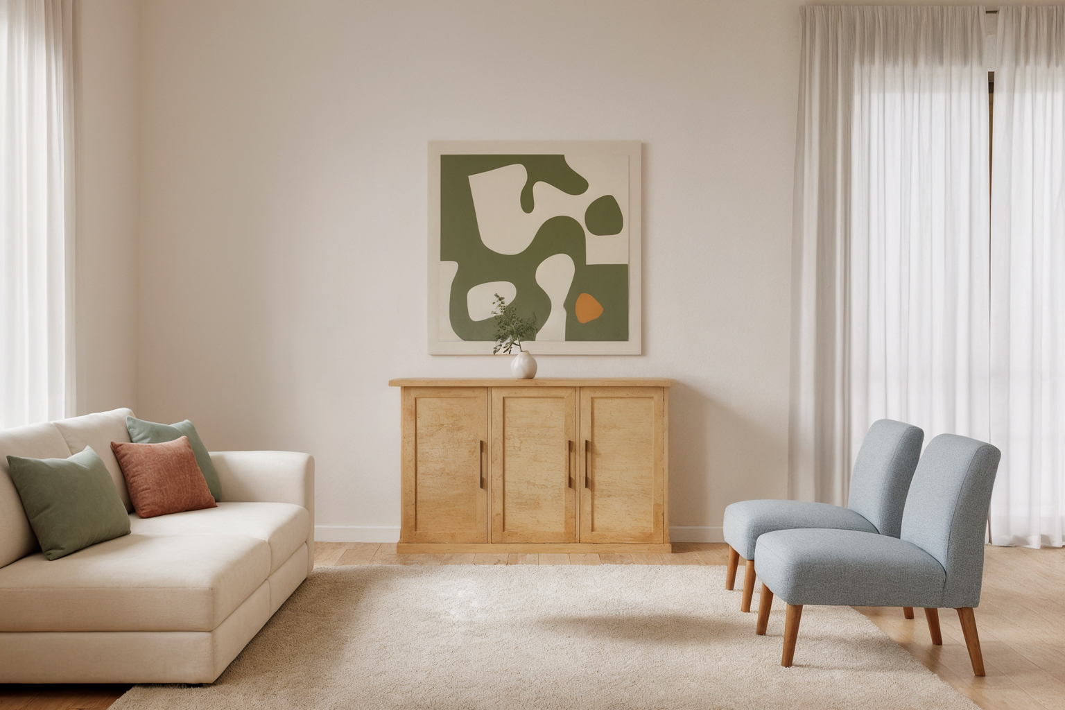 کنسول چوبی مینیمال